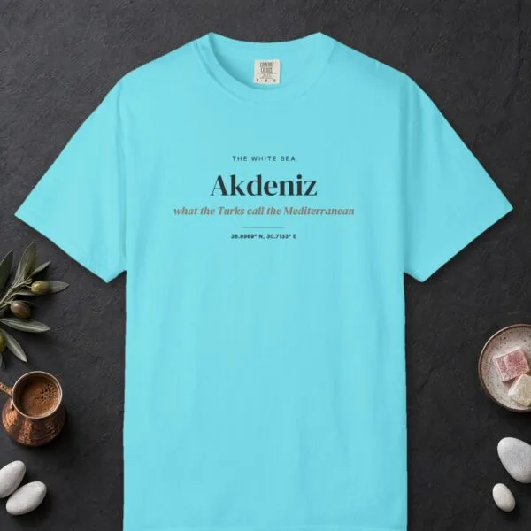 akdeniz-the-white-sea-tee-lagoon-blue-front Akdeniz, the White Sea Tee