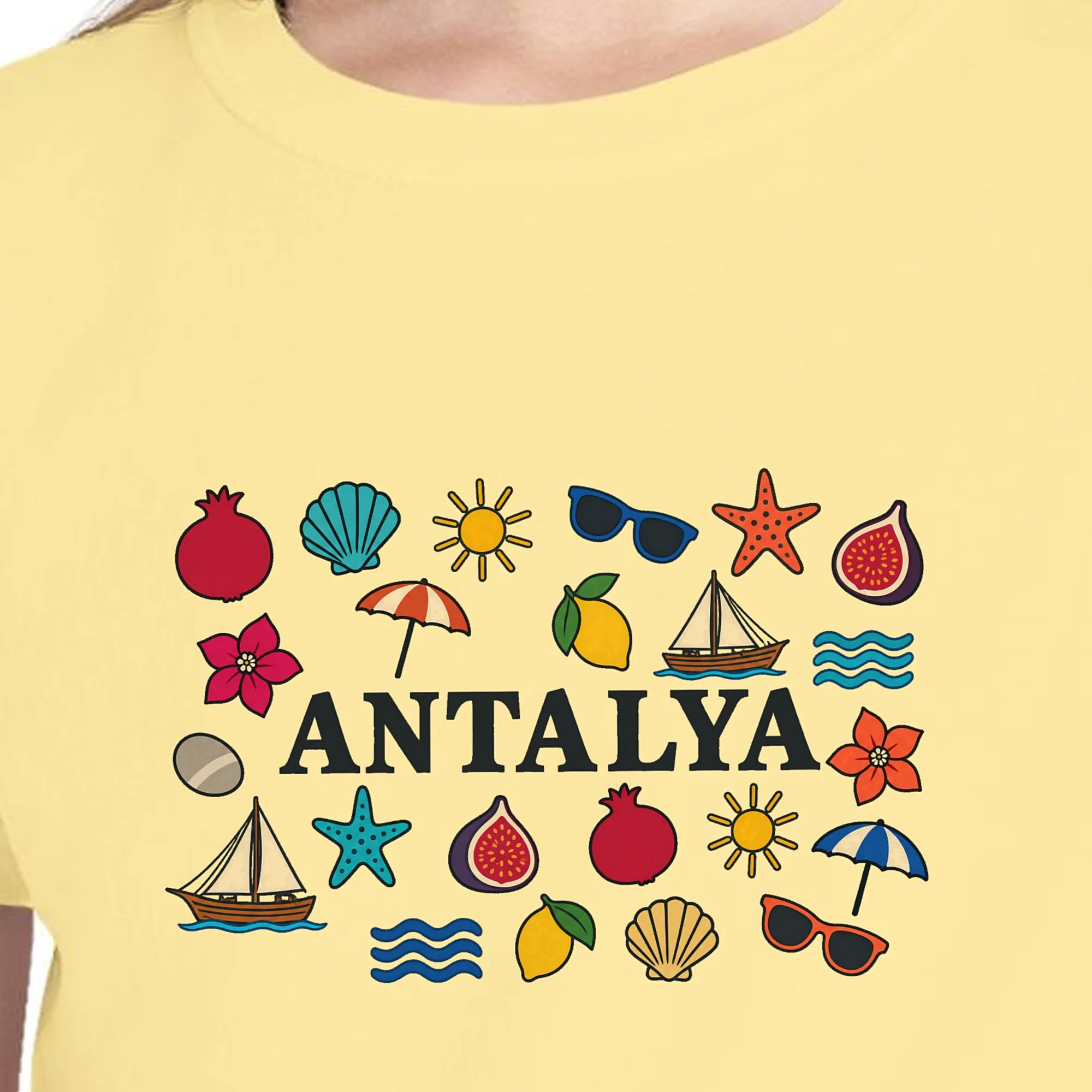 Antalya Beach Scatter Kids Tee