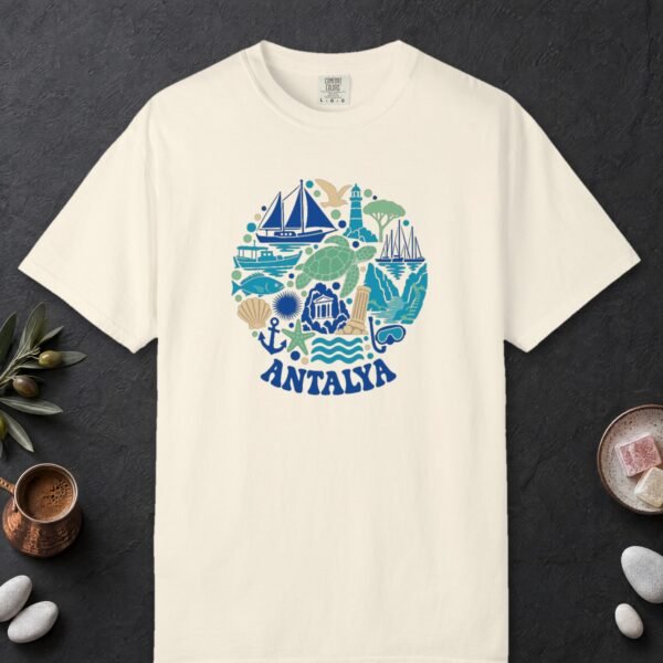 Antalya Blue Circle Tee