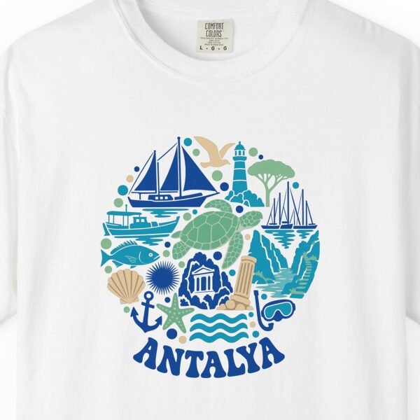 Antalya Blue Circle Tee