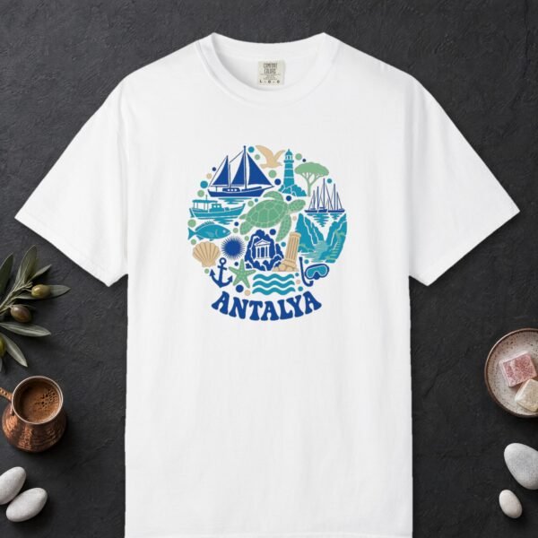 Antalya Blue Circle Tee