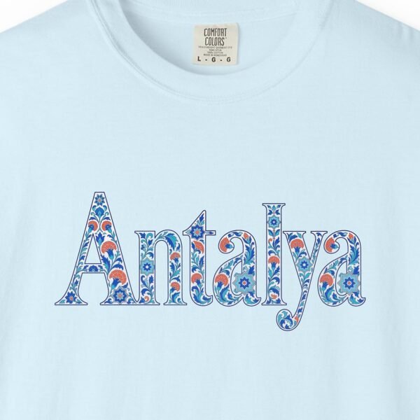 Antalya Blue Iznik Letters Tee
