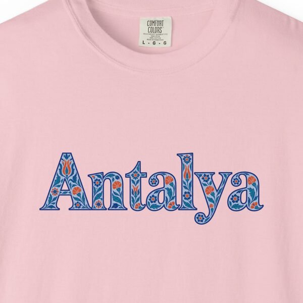 Antalya Blue Lace Script Tee