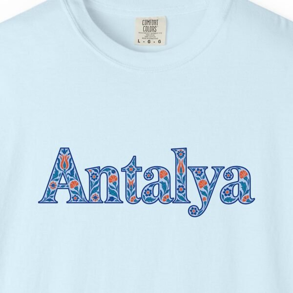 Antalya Blue Lace Script Tee