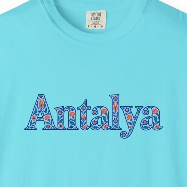 Antalya Blue Lace Script Tee