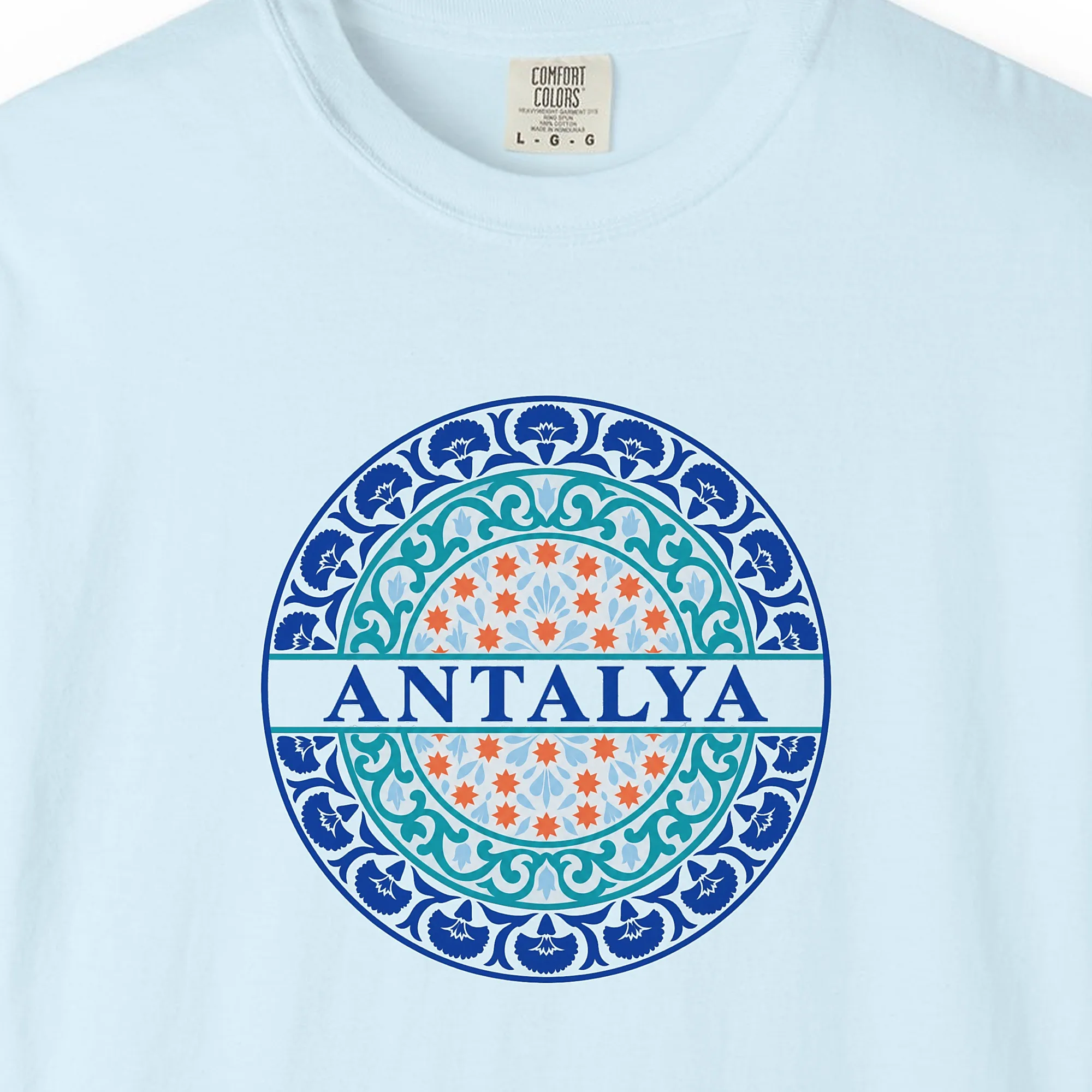 Antalya Blue Medallion Tee