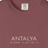 Antalya Coordinates Night Tee