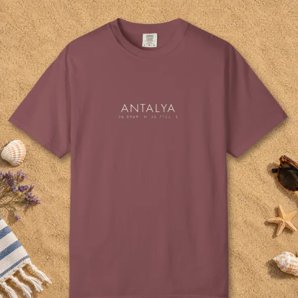 Antalya Coordinates Night Tee