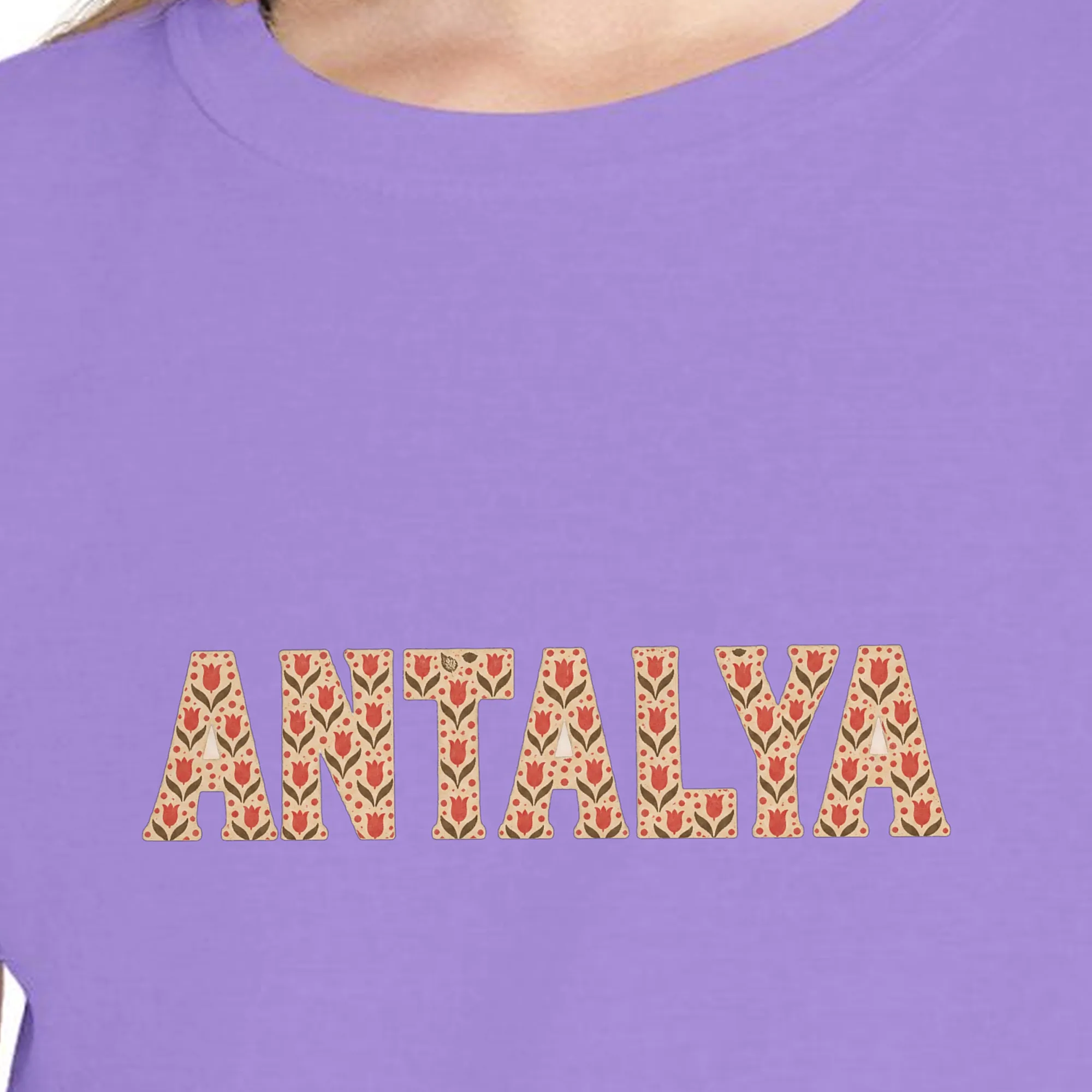 antalya-floral-lettering-night-kids-tee-violet-chest Antalya Floral Lettering Night Kids Tee