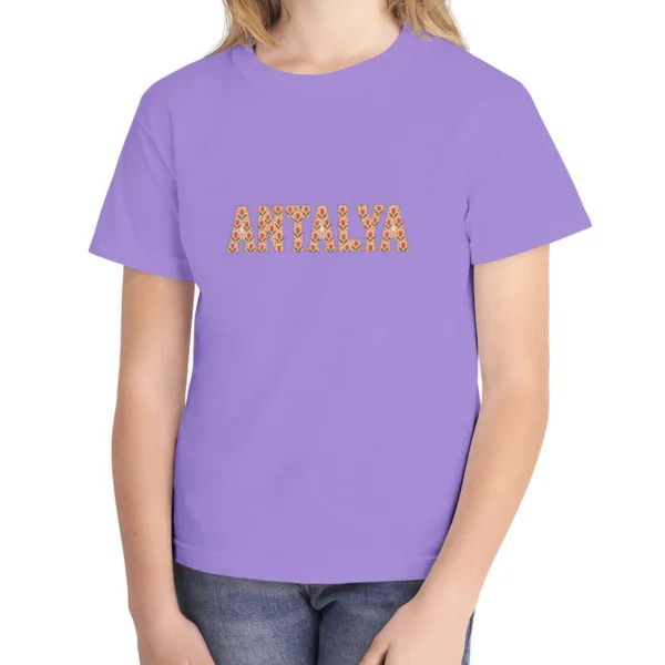 Antalya Floral Lettering Night Kids Tee