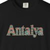 Antalya Flower Script Night Tee