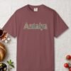 Antalya Flower Script Night Tee