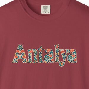 Antalya Flower Script Night Tee