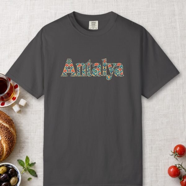Antalya Flower Script Night Tee