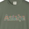 Antalya Flower Script Night Tee