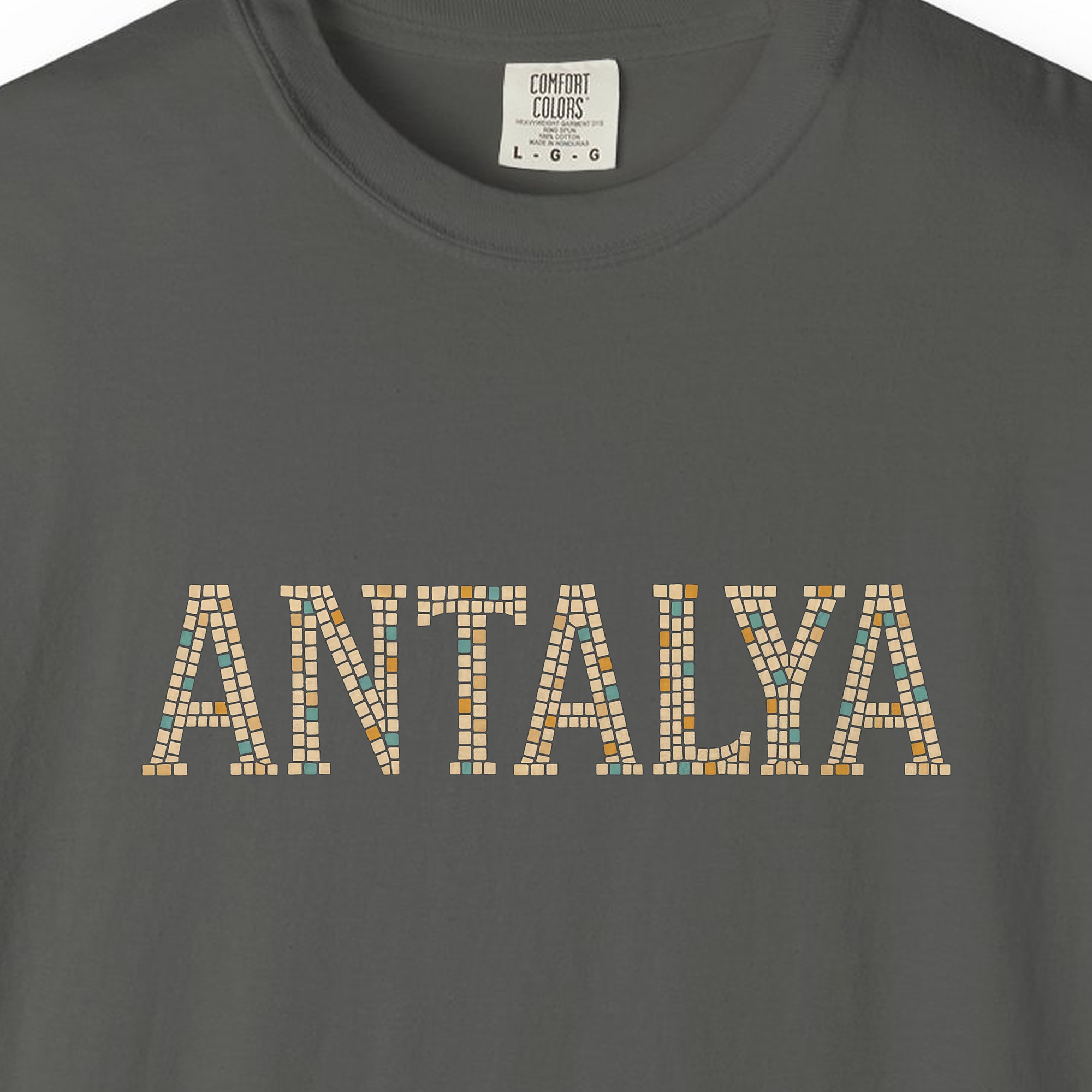 Antalya Gold Mosaic Letters Night Tee