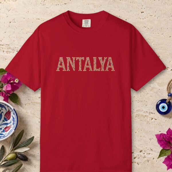 Antalya Gold Mosaic Letters Night Tee