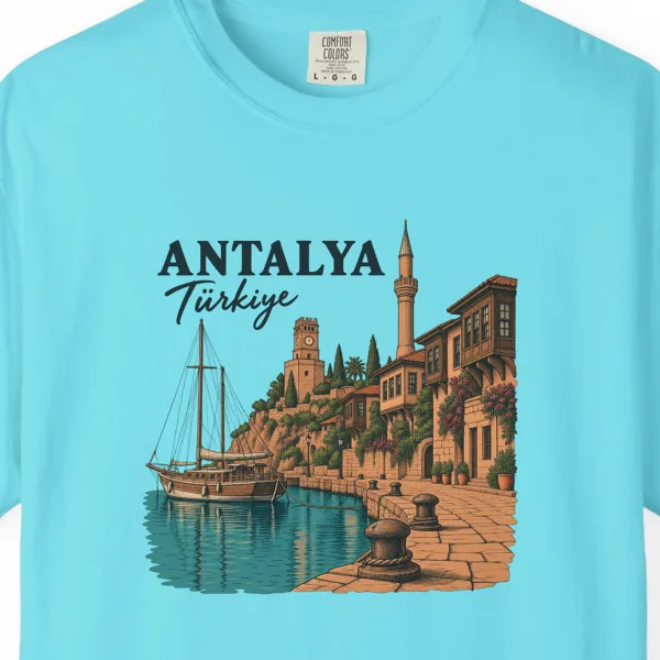 Antalya Harbor Quay Day Tee