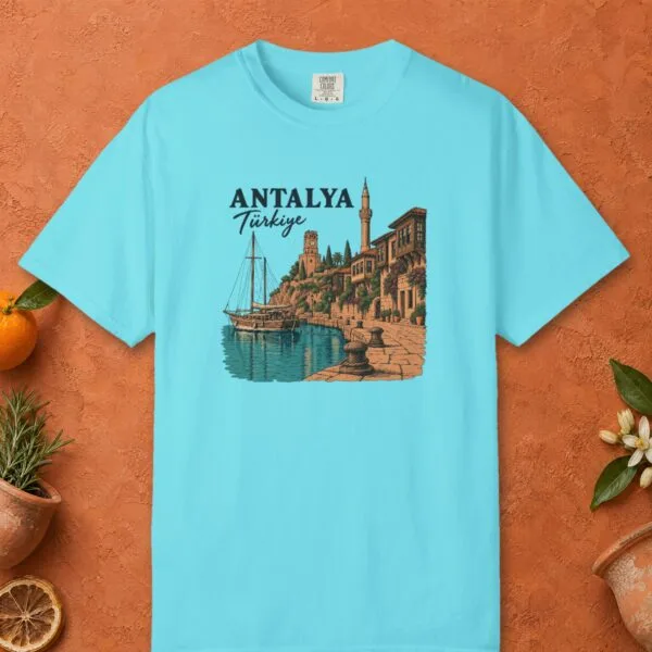 Antalya Harbor Quay Day Tee