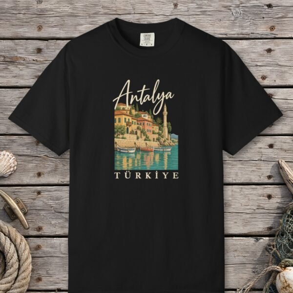 Antalya Harbor Script Tee