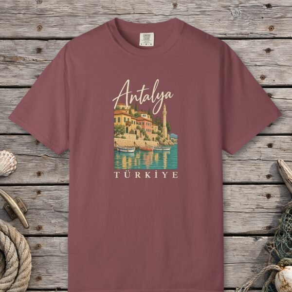 Antalya Harbor Script Tee