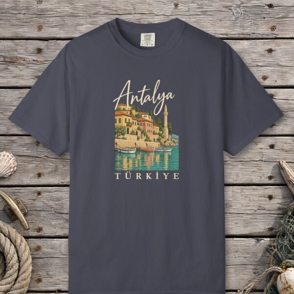 Antalya Harbor Script Tee