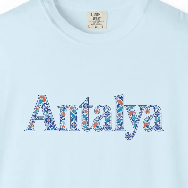 Antalya Iznik Blue Serif Tee