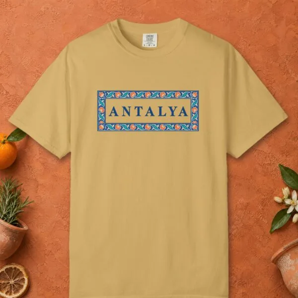 antalya-iznik-frame-tee-mustard-front Antalya Iznik Frame Tee