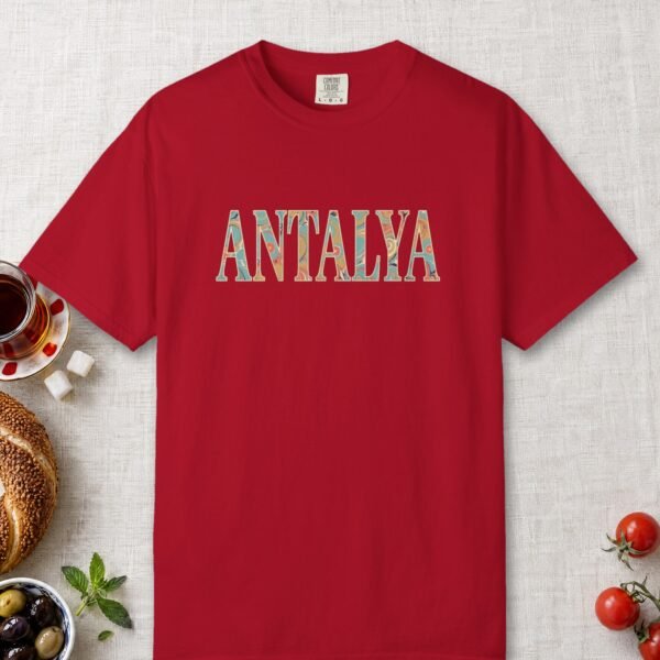 antalya-iznik-letters-night-tee-red-front Antalya Iznik Letters Night Tee