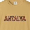 antalya-kilim-weave-letters-tee-mustard-chest Antalya Kilim Weave Letters Tee