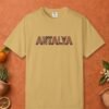 antalya-kilim-weave-letters-tee-mustard-front Antalya Kilim Weave Letters Tee