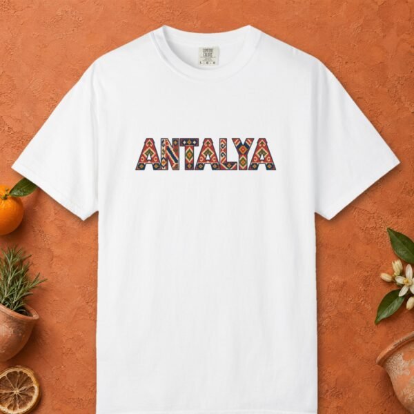 antalya-kilim-weave-letters-tee-white-front Antalya Kilim Weave Letters Tee