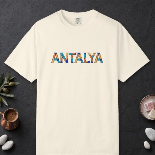 antalya-mosaic-color-letters-tee-ivory-front Antalya Mosaic Color Letters Tee