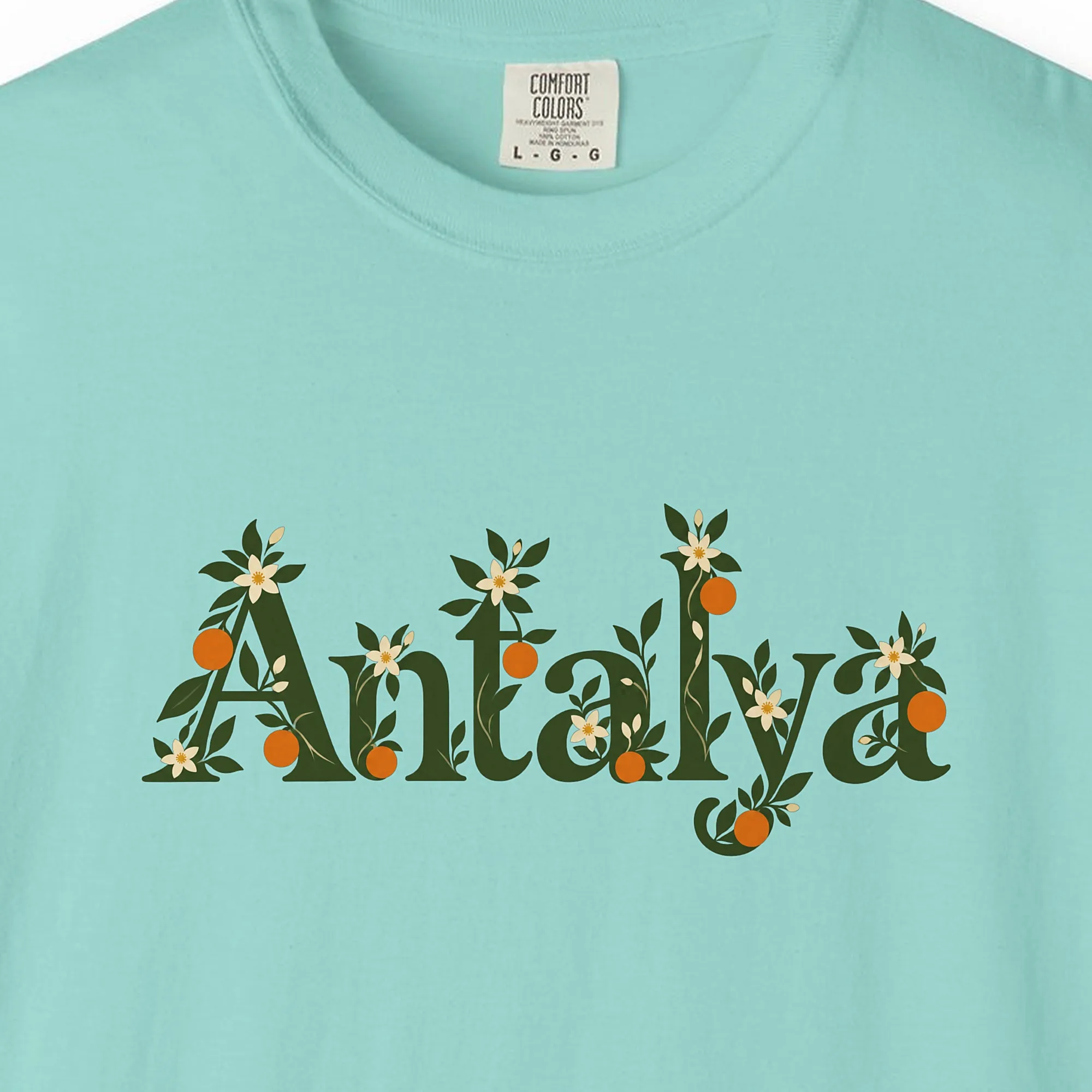 Antalya Orange Branch Letters Tee