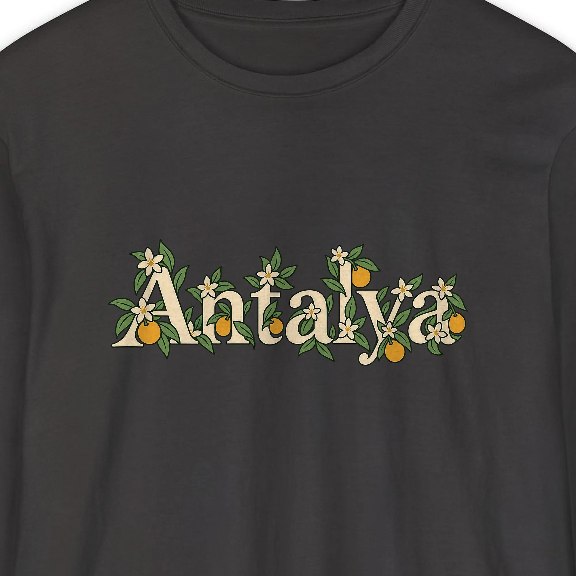 Antalya Orange Branch Night Long Sleeve Tee