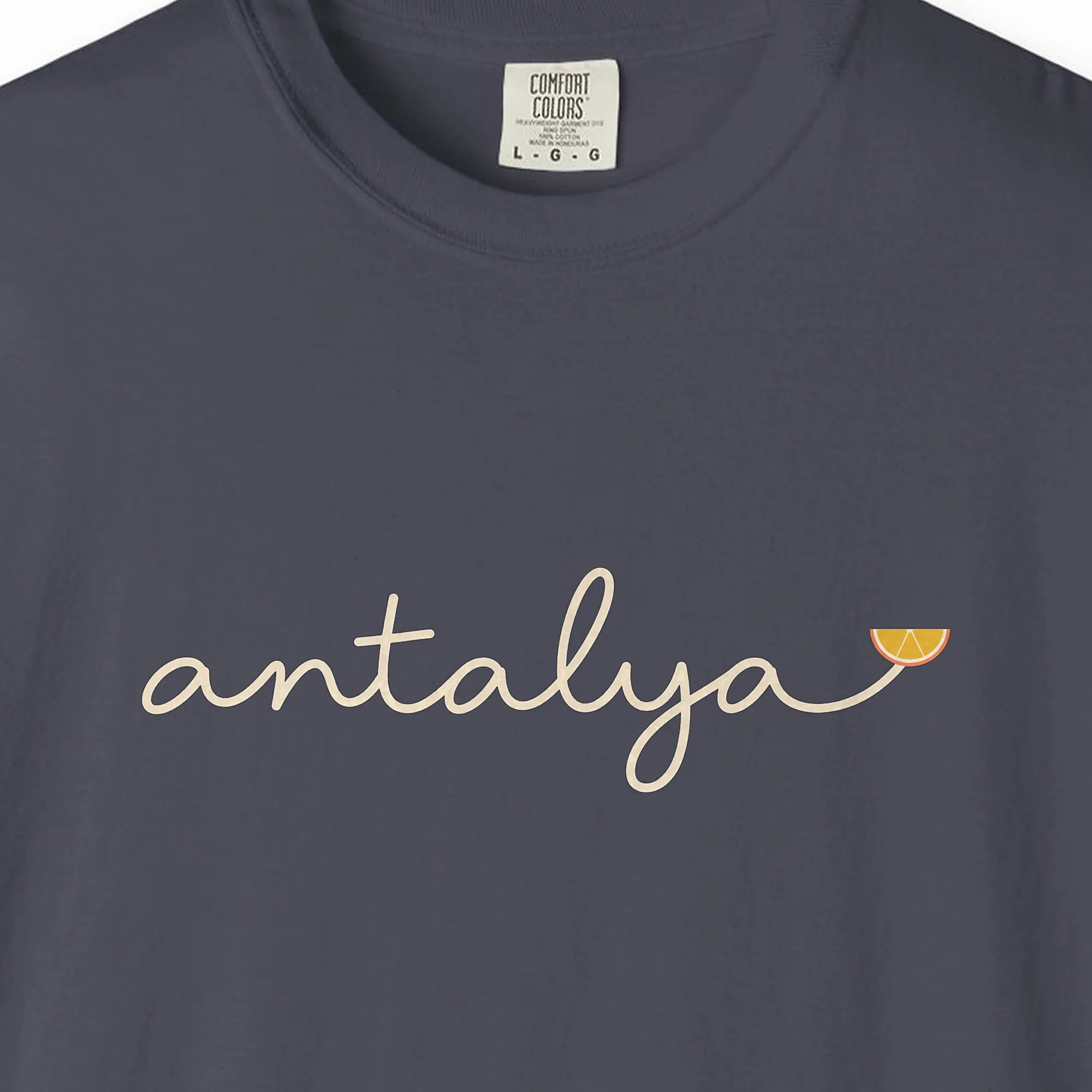 Antalya Orange Slice Script Tee