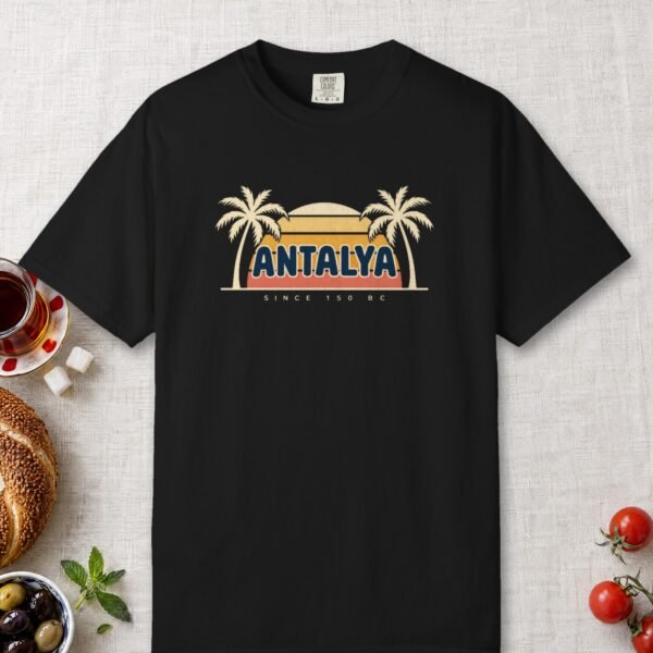 Antalya Palms Sunset Night Tee