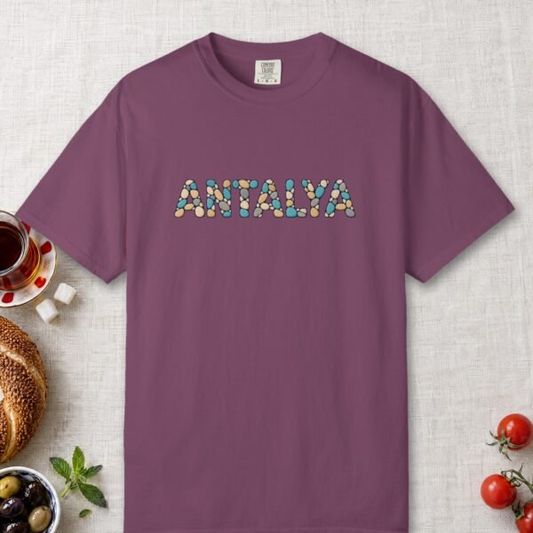 antalya-pebble-mosaic-night-tee-berry-front Antalya Pebble Mosaic Night Tee