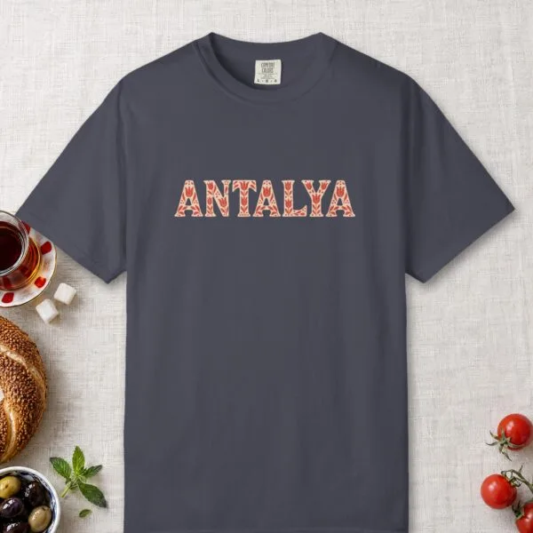 Antalya Red Ornament Night Tee