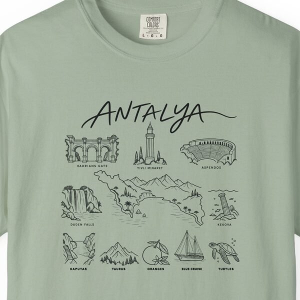Antalya Sights in Line Tee
