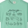 Antalya Sights in Line Tee