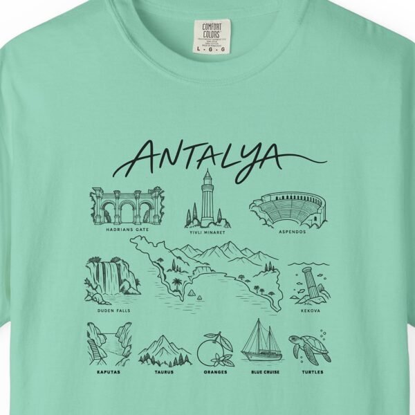 Antalya Sights in Line Tee