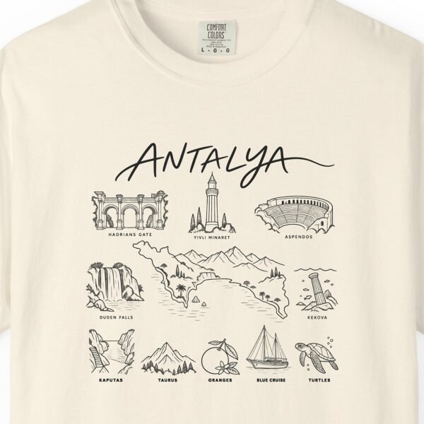 Antalya Sights in Line Tee