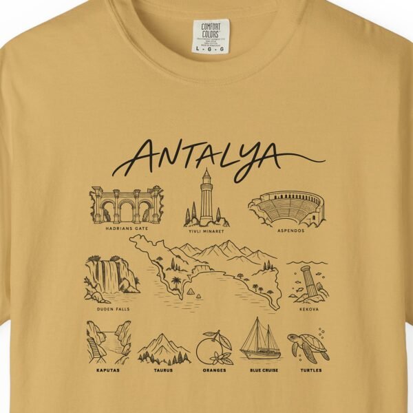 Antalya Sights in Line Tee