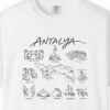 Antalya Sights in Line Tee