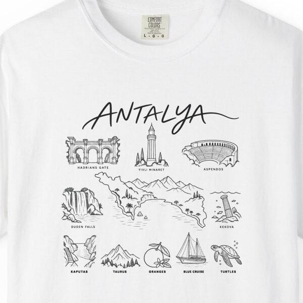 Antalya Sights in Line Tee