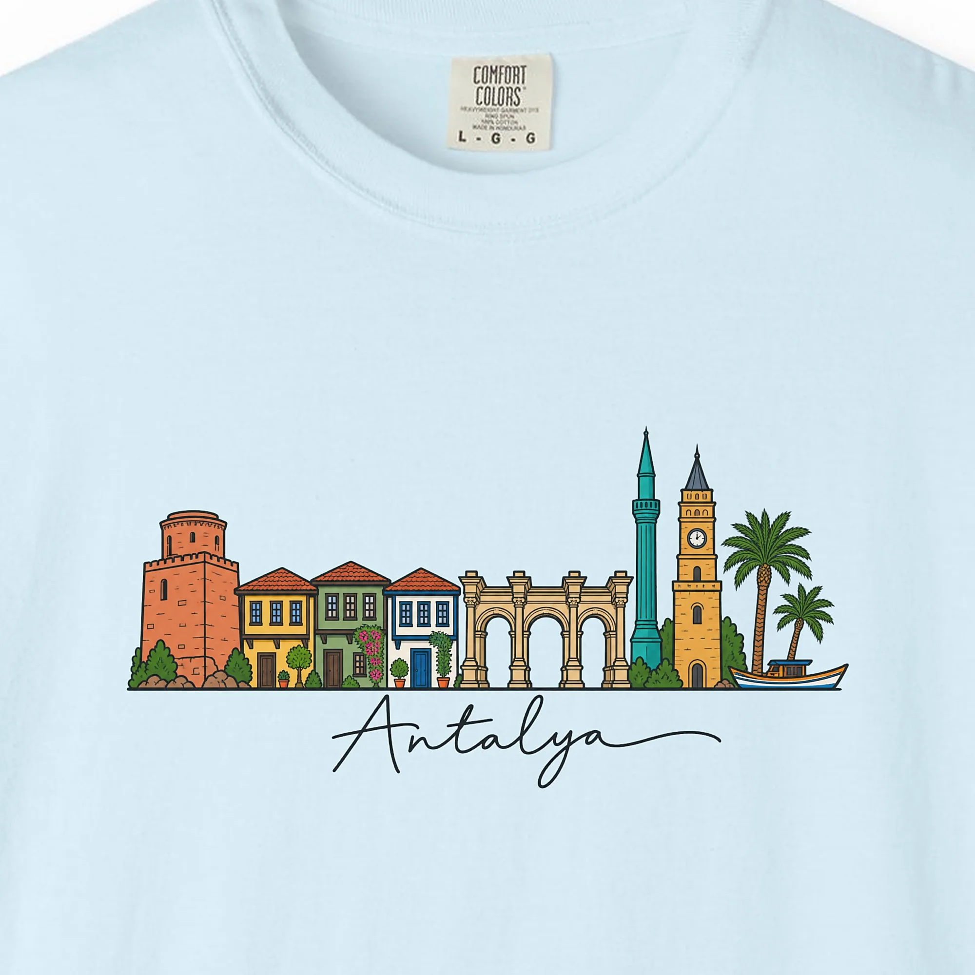 Antalya Skyline Line Tee