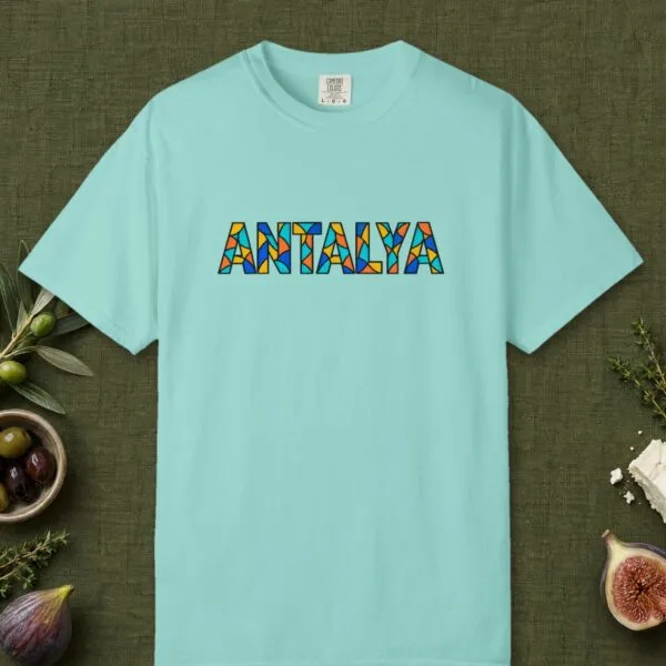 Antalya Stained Glass Letters Tee