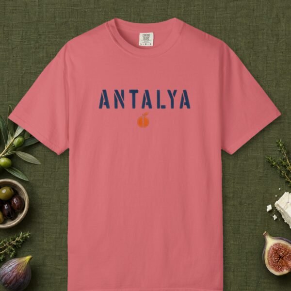 antalya-stencil-orange-tee-watermelon-front Antalya Stencil Orange Tee