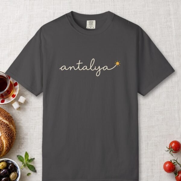 antalya-sun-script-night-tee-graphite-front Antalya Sun Script Night Tee